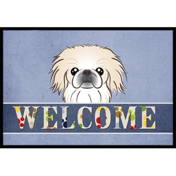 Carolines Treasures BB1407MAT Pekingese Welcome Indoor & Outdoor Mat; 18 x 27 in. BB1407MAT - main